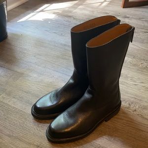 Lauren Ralph Lauren Black Leather Boots
